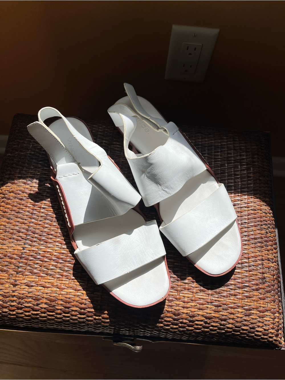 Telsa Flat Leather Slingback‎ Sandals